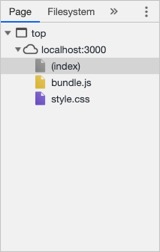 Google Chrome DevTools files without source map